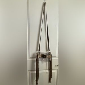 Upcycled LV stadium crossbody